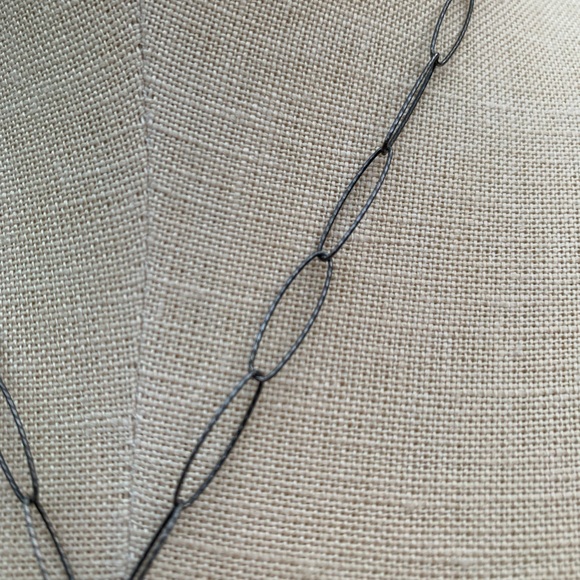 Bone/Horn Cross & Sterling Necklace - Picture 7 of 9